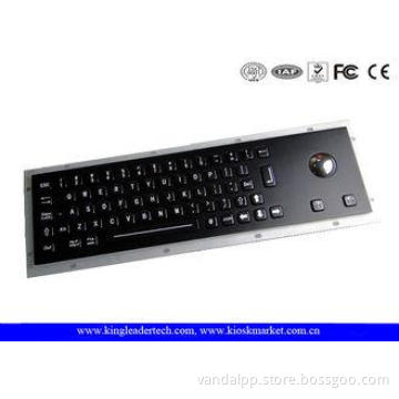 High Vandal-Proof Black Metal Keyboard Stainless Steel With